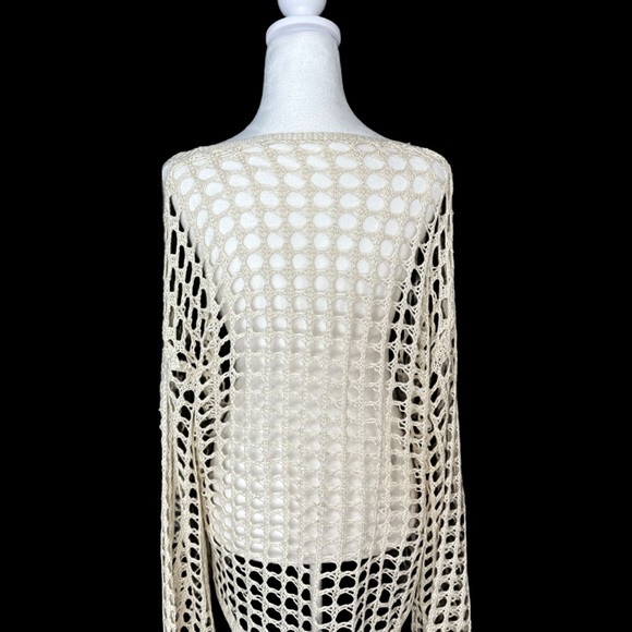 Women's Hollow Out V Neck Crochet - Picture 2 of 4